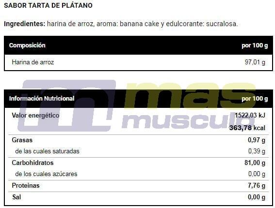Harina de arroz 1 Kg Banana Cake 5/5