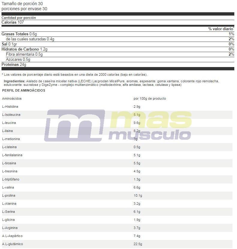 Caseína Life Pro Isolate Zero Micellar 900g 5/5