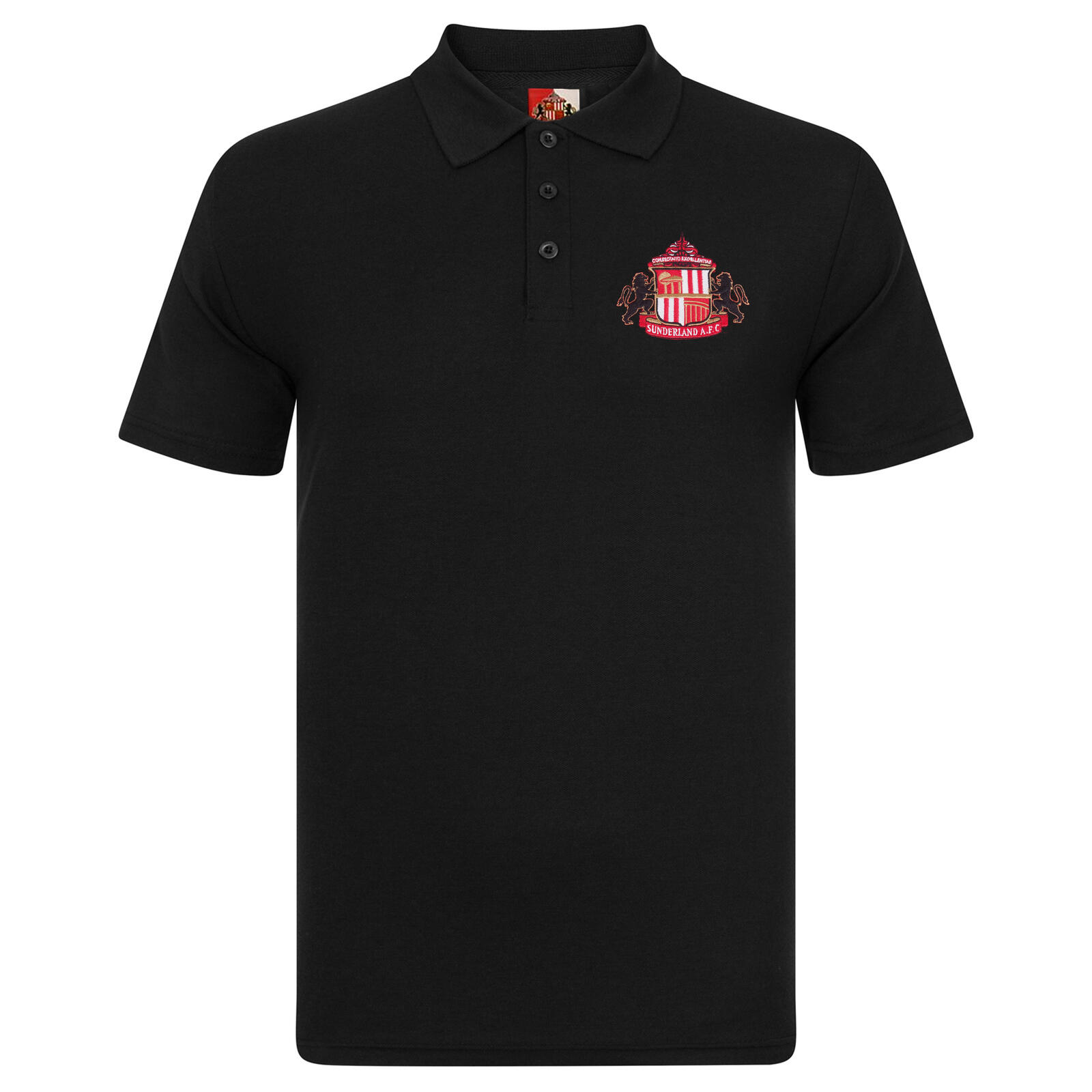 SUNDERLAND AFC Sunderland AFC Mens Polo Shirt Crest OFFICIAL Football Gift