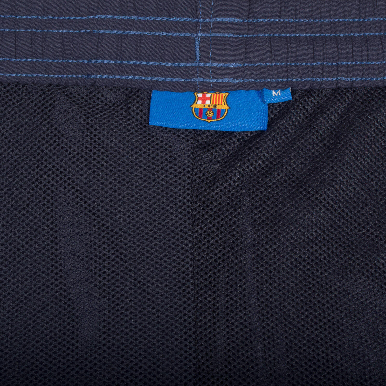 FC Barcelona Official Football Gift Mens Poly Shorts Navy Blue Large 7/7