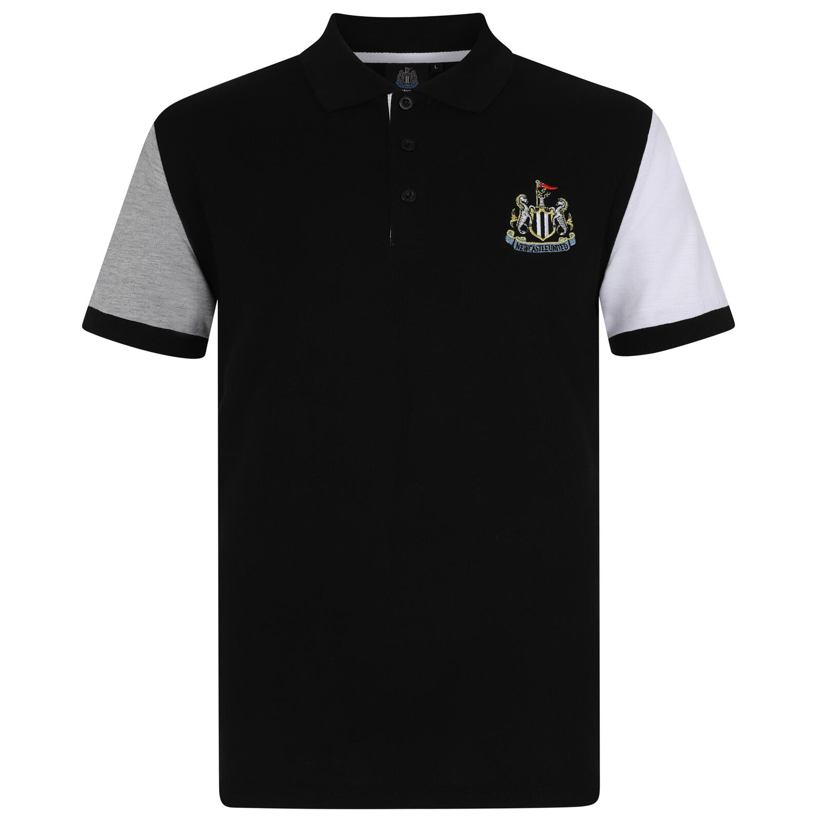 Newcastle United Mens Polo Shirt Crest OFFICIAL Football Gift 1/6