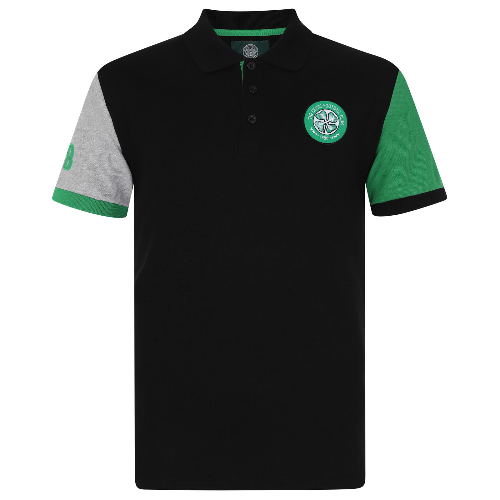 CELTIC FC Celtic FC Mens Polo Shirt Crest OFFICIAL Football Gift