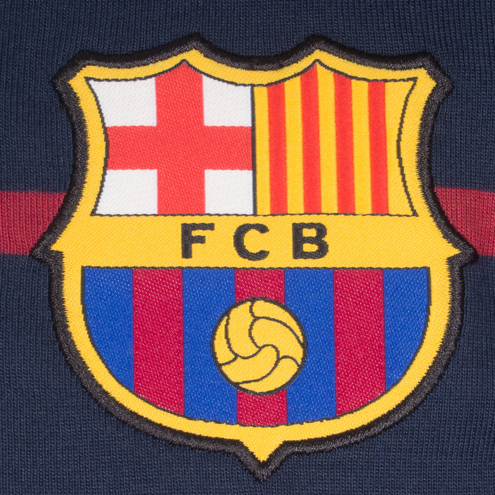 FC Barcelona Mens Polo Shirt Striped OFFICIAL Football Gift 3/6