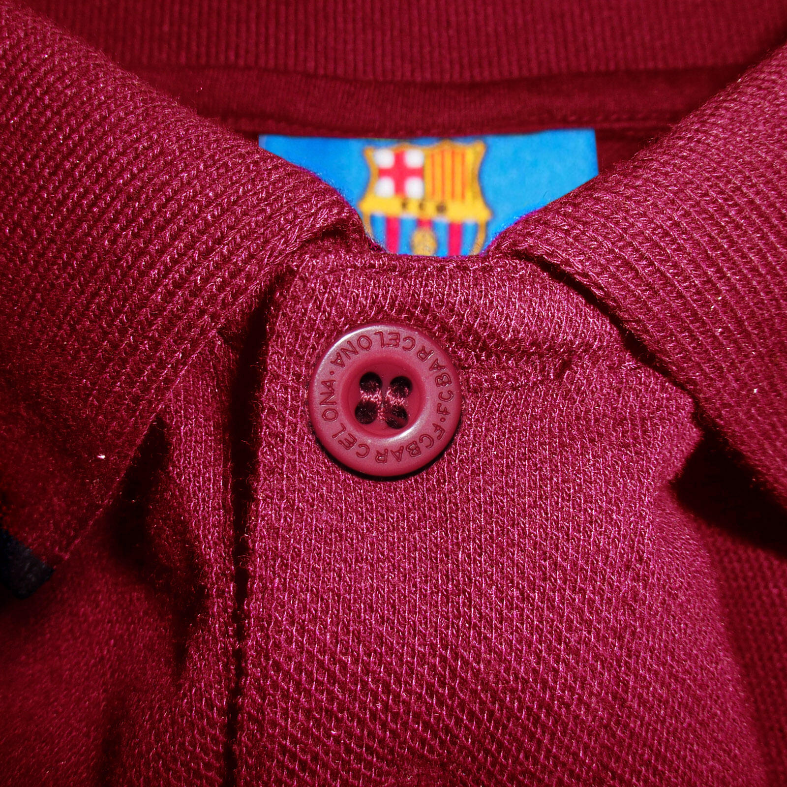 FC Barcelona Mens Polo Shirt Crest OFFICIAL Football Gift 2/4