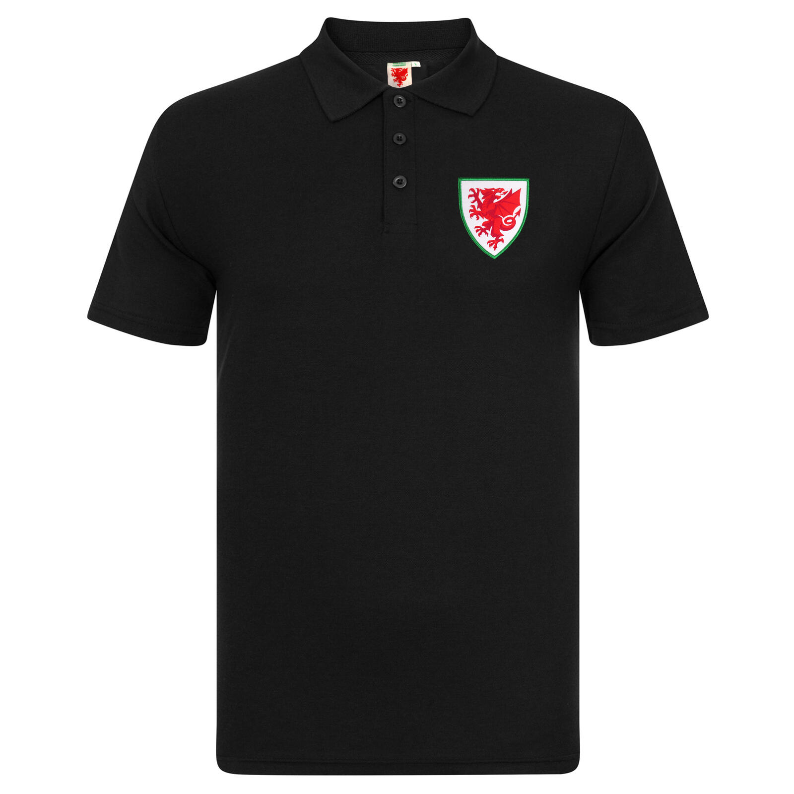 FA WALES Wales Cymru Mens Polo Shirt Crest FAW OFFICIAL Football Gift