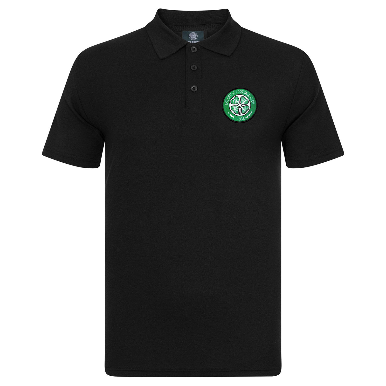 CELTIC FC Celtic FC Mens Polo Shirt Crest OFFICIAL Football Gift