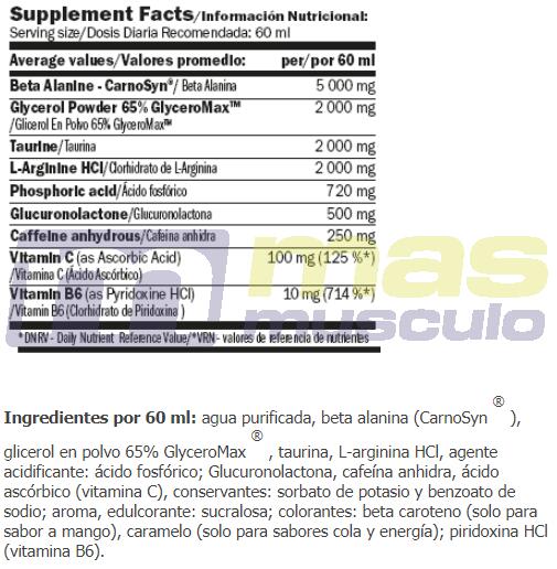 CellUp Pre-workout Energy Shot - 60ml Bebida Energetica AmiXpro® series 5/5