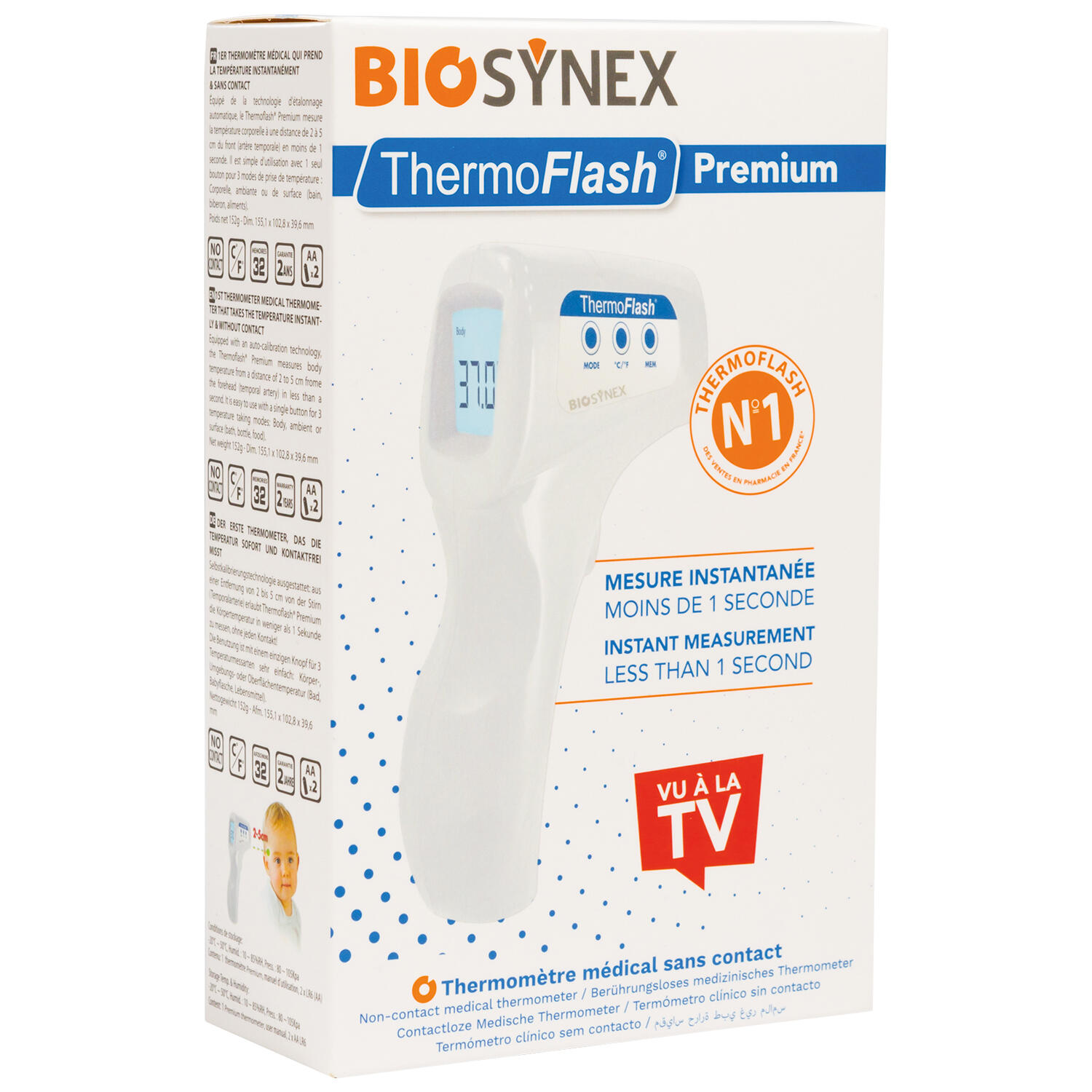 Thermomètre sans contact à 3 modes de température Thermoflash Premium 2/2