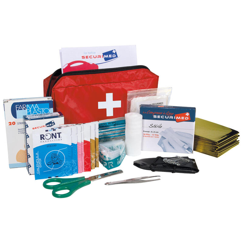 Trousse de 1er secours Essentielle rouge - 54 pièces