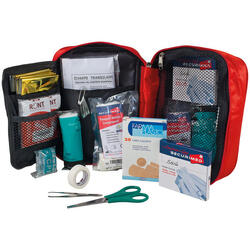 Trousse de 1er secours souple Indispensable rouge - 57 pièces