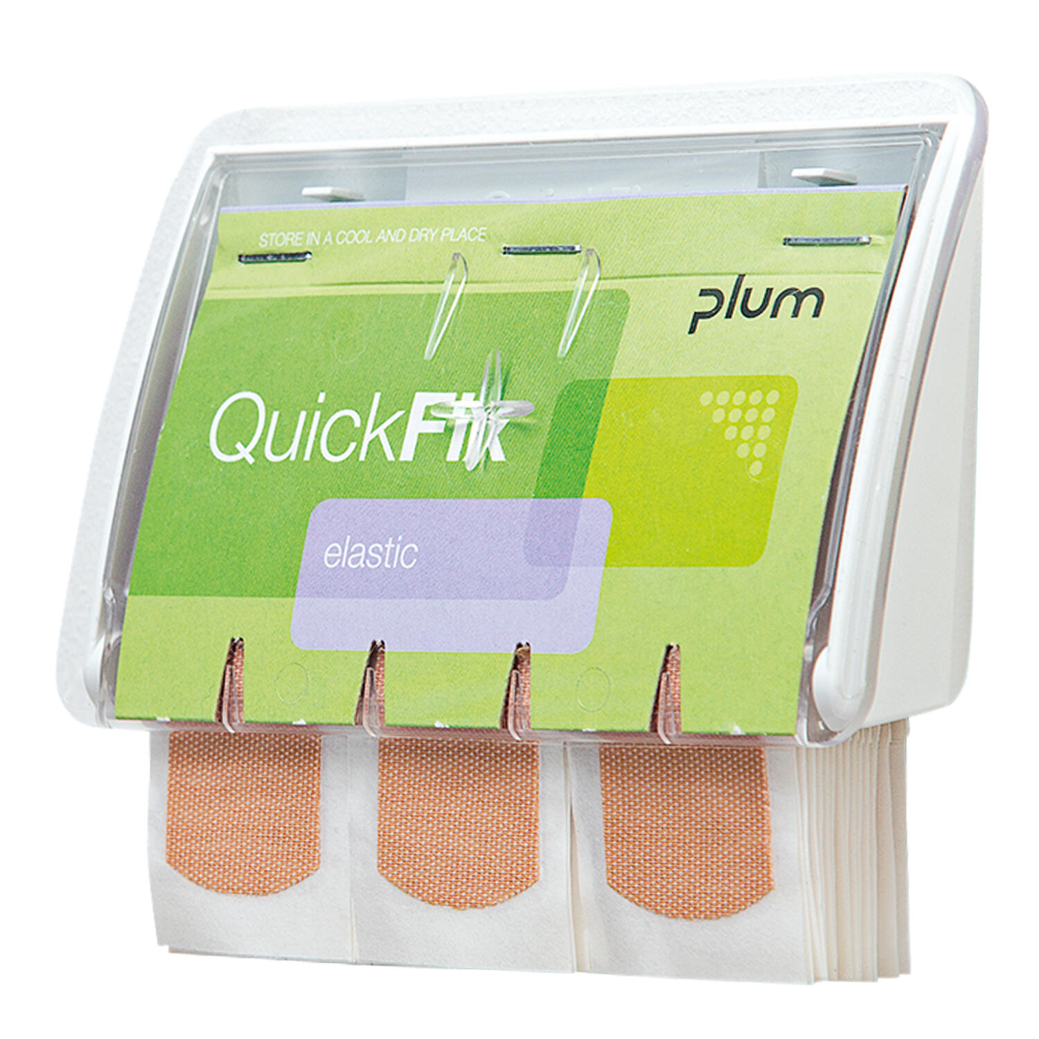 Distributeur de pansements - Garni de 45 pansements transparent 1/2