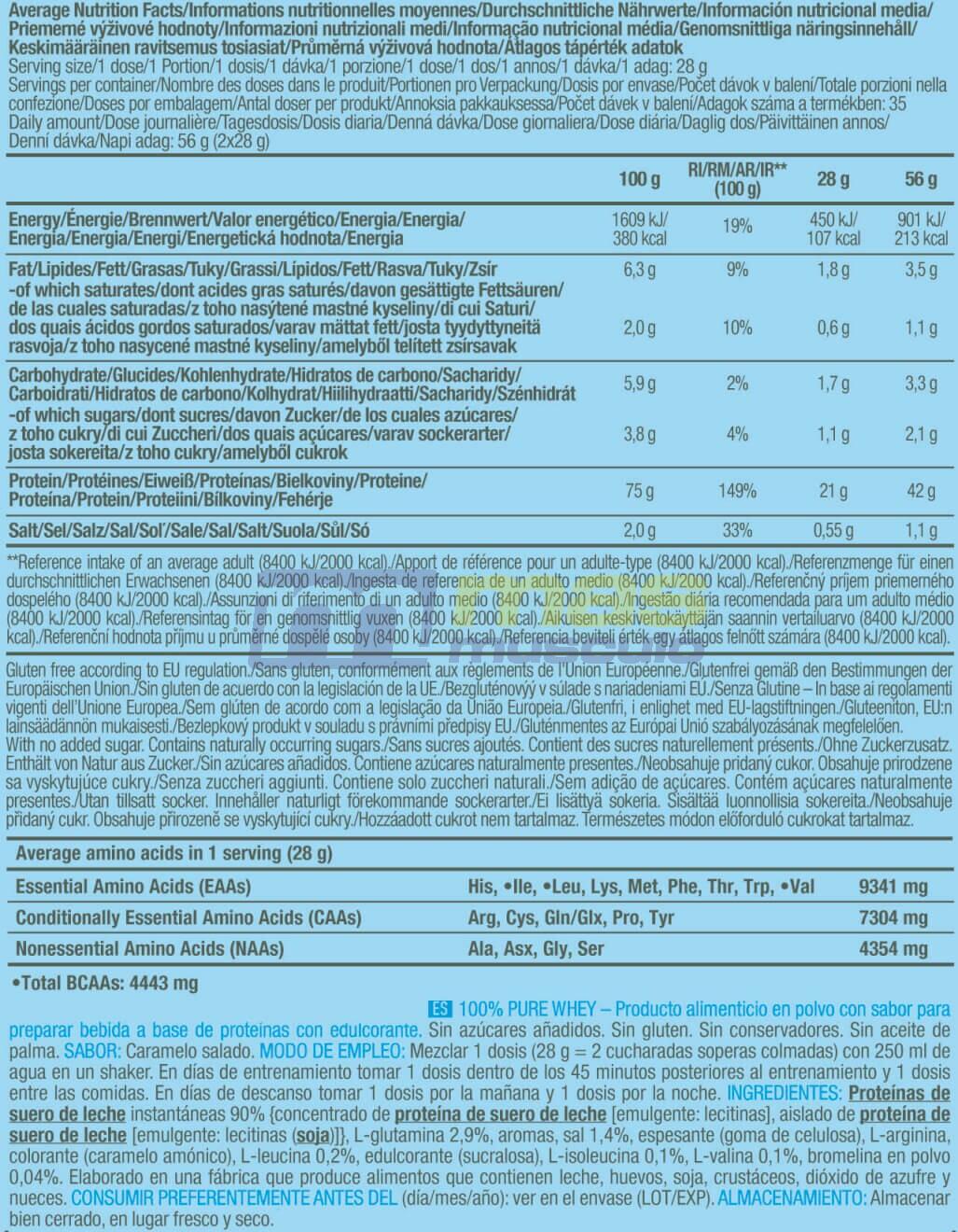 100% Pure Wei - 1 kg Gezouten Karamel Biotech USA 5/5