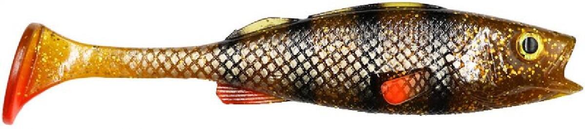 LMAB KØFI Perch Shad 23 cm 1st. Motoroil Perch - Roofvis Softbaits 2/2