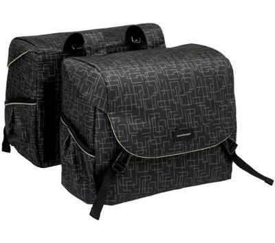Dubbele fietstas mondi joy double quilted . black