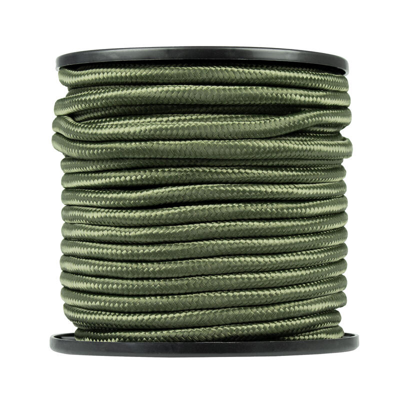 Paracord Camping Seil | Allzweck Tau Rolle | 9 mm Dicke / 30 m Länge | Oliv