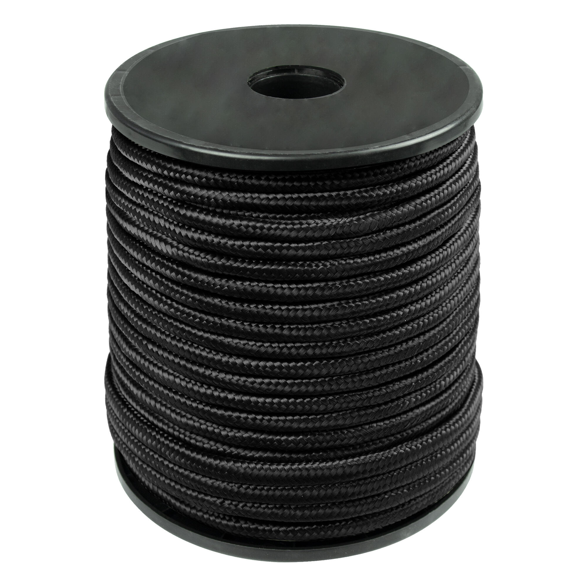 BLACK SNAKE Paracord Campingtouw | Universele Touwrol | 7 mm Dikte / 50 m Lengte | Zwart