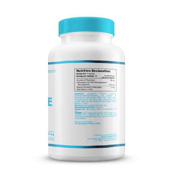 Ecdysterone (Ecdisterona) - 90 Cápsulas Vegetales de Smart Supplements