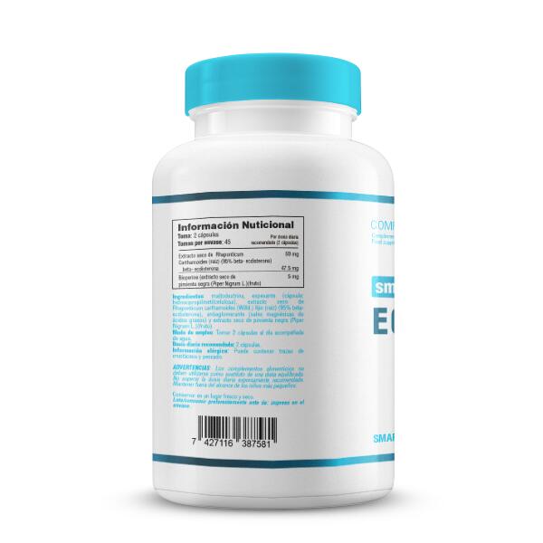 Ecdysterone (Ecdisterona) - 90 Cápsulas Vegetales de Smart Supplements