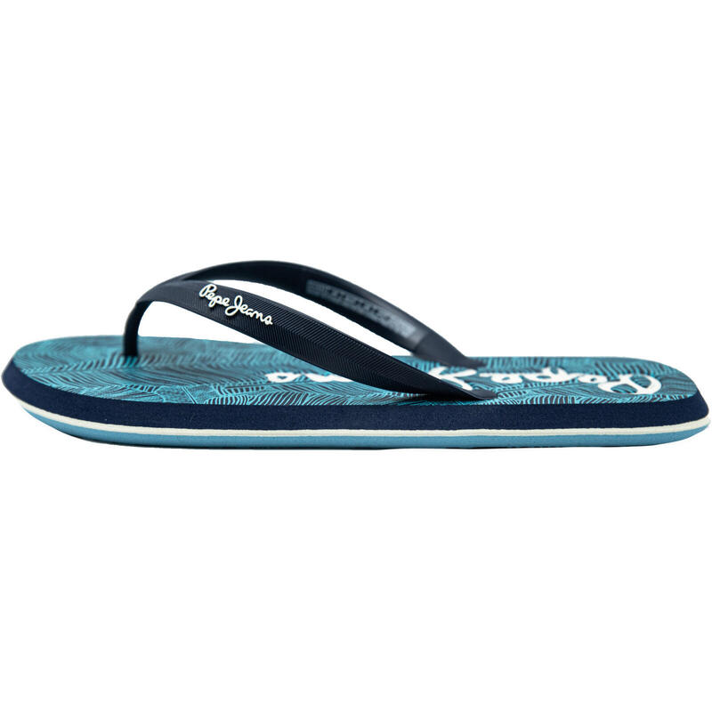 Chinelos de dedo Pepe Jeans Whale Rainforest Beach Flip, Azul, Homens