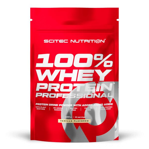 100% Wei-eiwit Professional - 1 kg Witte Chocolade Scitec Nutrition 5/6