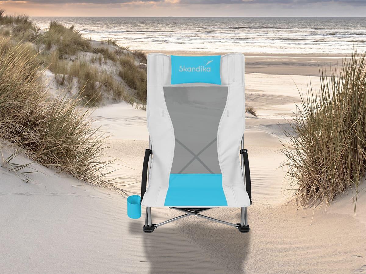 Gebraucht - Strand Klappstuhl Beach mit Mesh - hohe Lehne - SEHR GUT 2/7