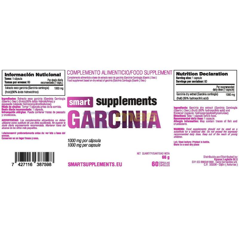 Garcinia - 60 Cápsulas de Smart Supplements