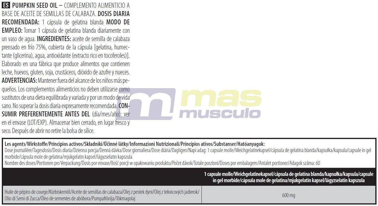 Oméga 6 - Pumpkin Seed Oil - 60 Gélules 4/4