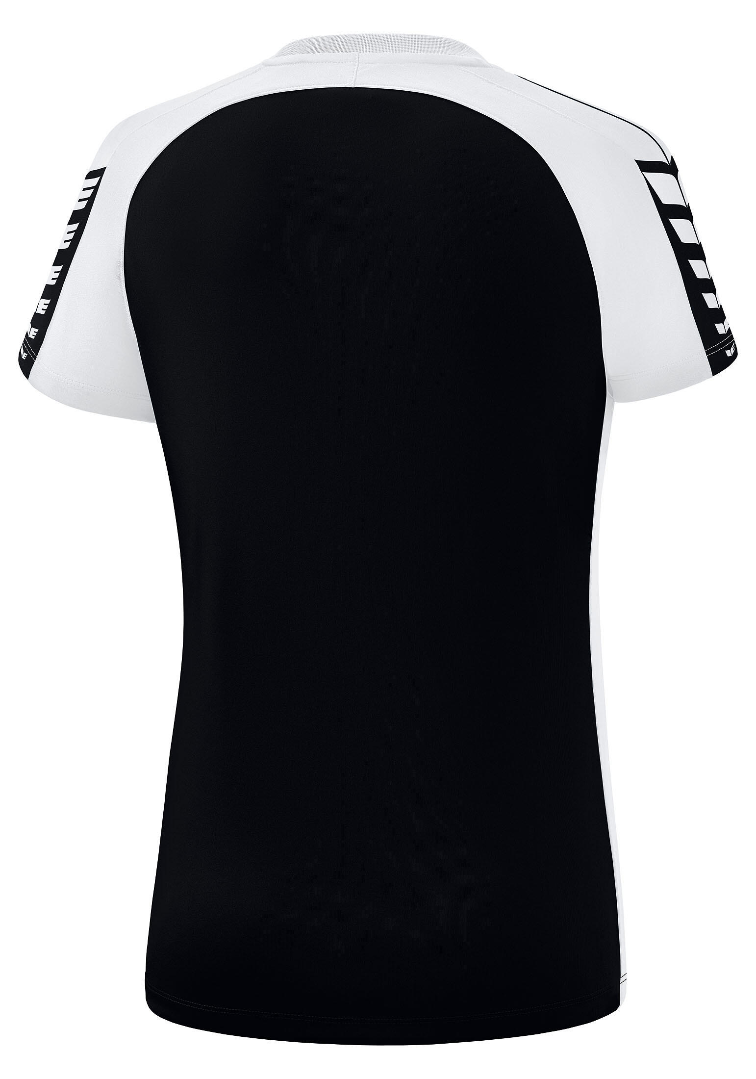 Erima Six Wings T-shirt Zwart/wit 5/6
