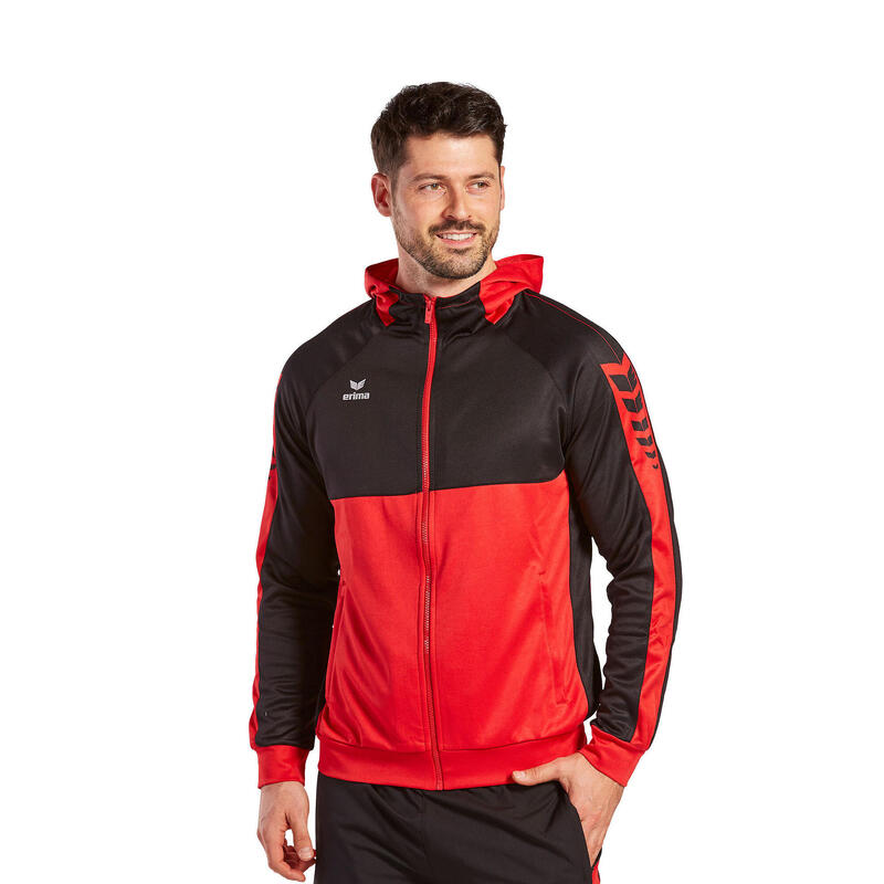 Erima Six Wings jachetă antrenament cu glugă multicolor