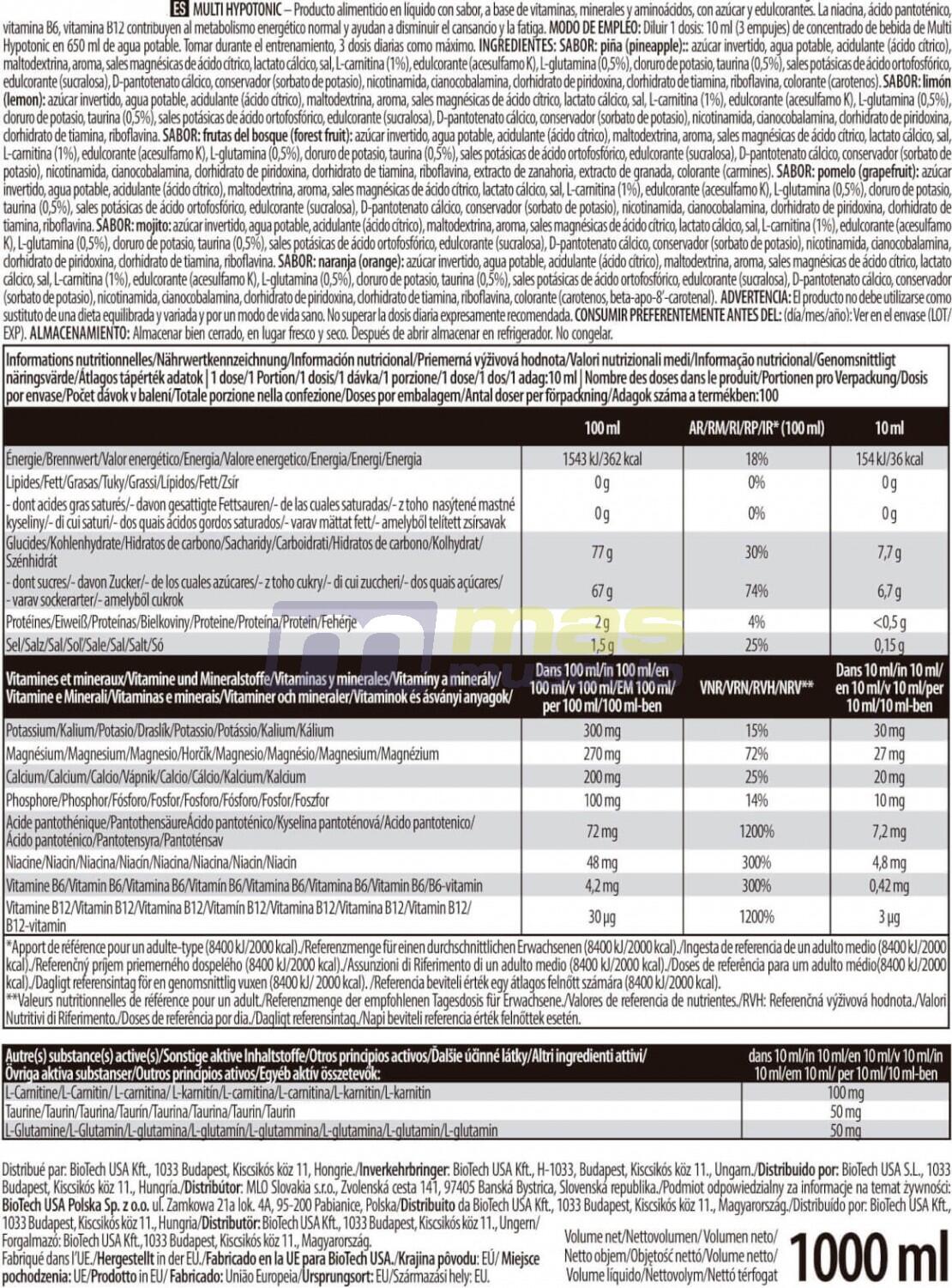 BioTechUSA Multi Hypotonic 1000 ml 3/3