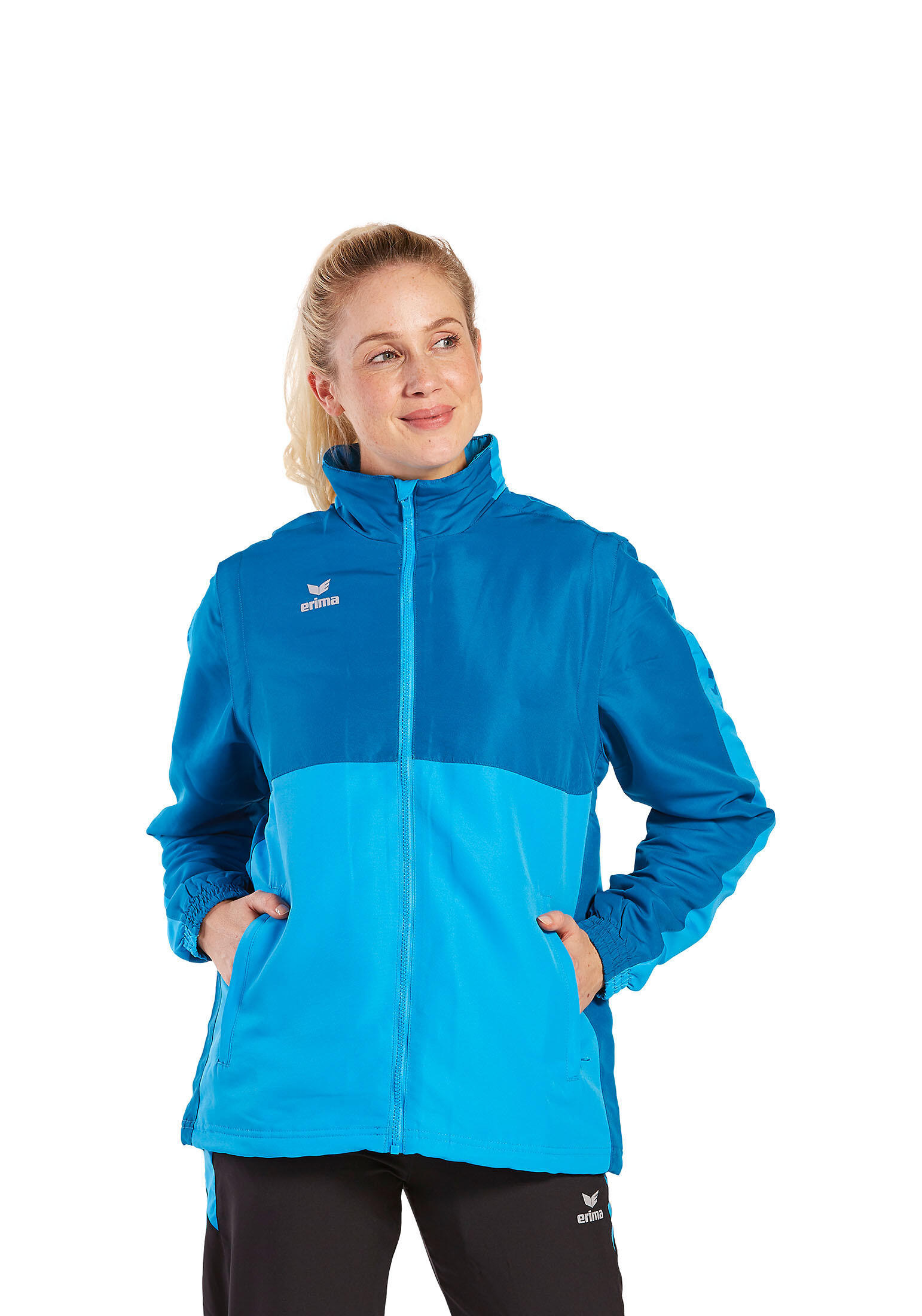 ERIMA Unisex Erwachsene Jacke mit abnehmbaren ärmeln Six Wings