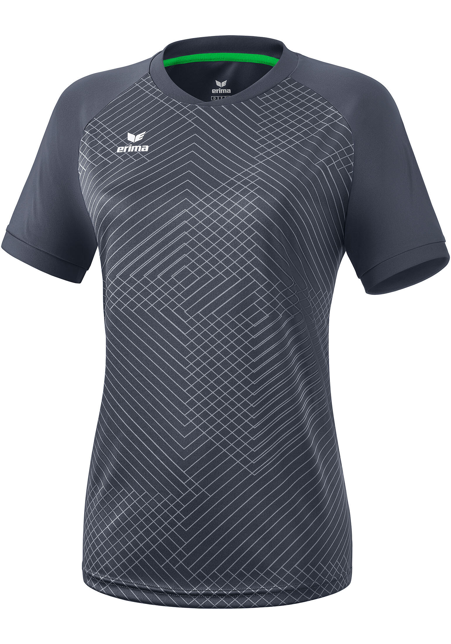 Erima Madrid Shirt Korte Mouw Dames - Slate Grey 3/4
