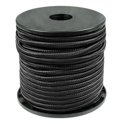 Paracord Camping Seil | Allzweck Tau Rolle | 9 mm Dicke / 30 m Länge | Schwarz
