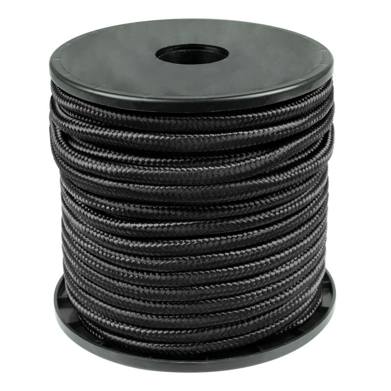 Corda de campismo Paracord | 9 mm de espessura / 30 m de comprimento | Preto