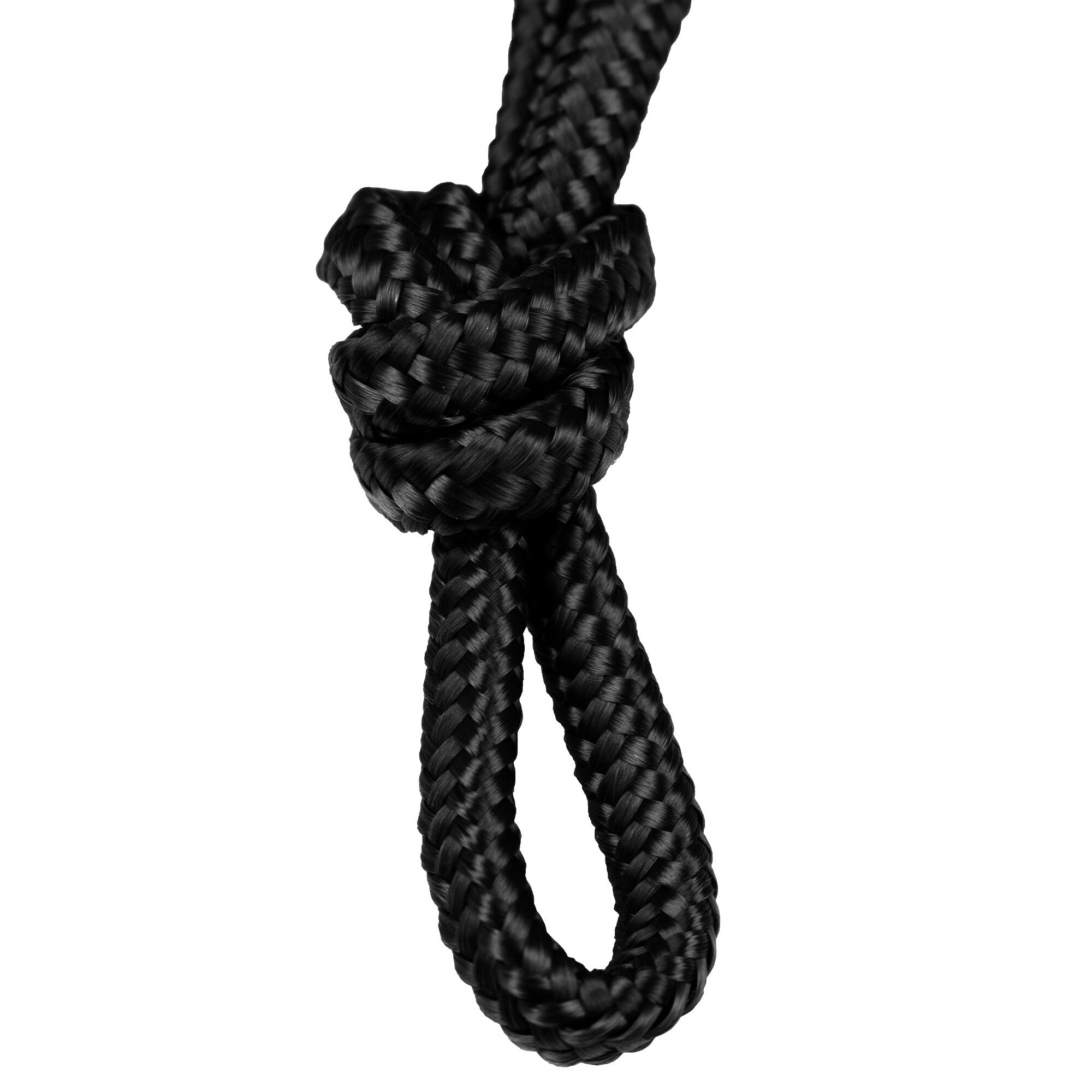 Corda campeggio | Rotolo paracord | 9 mm spessore / 30 m lunghezza | Nero 4/4