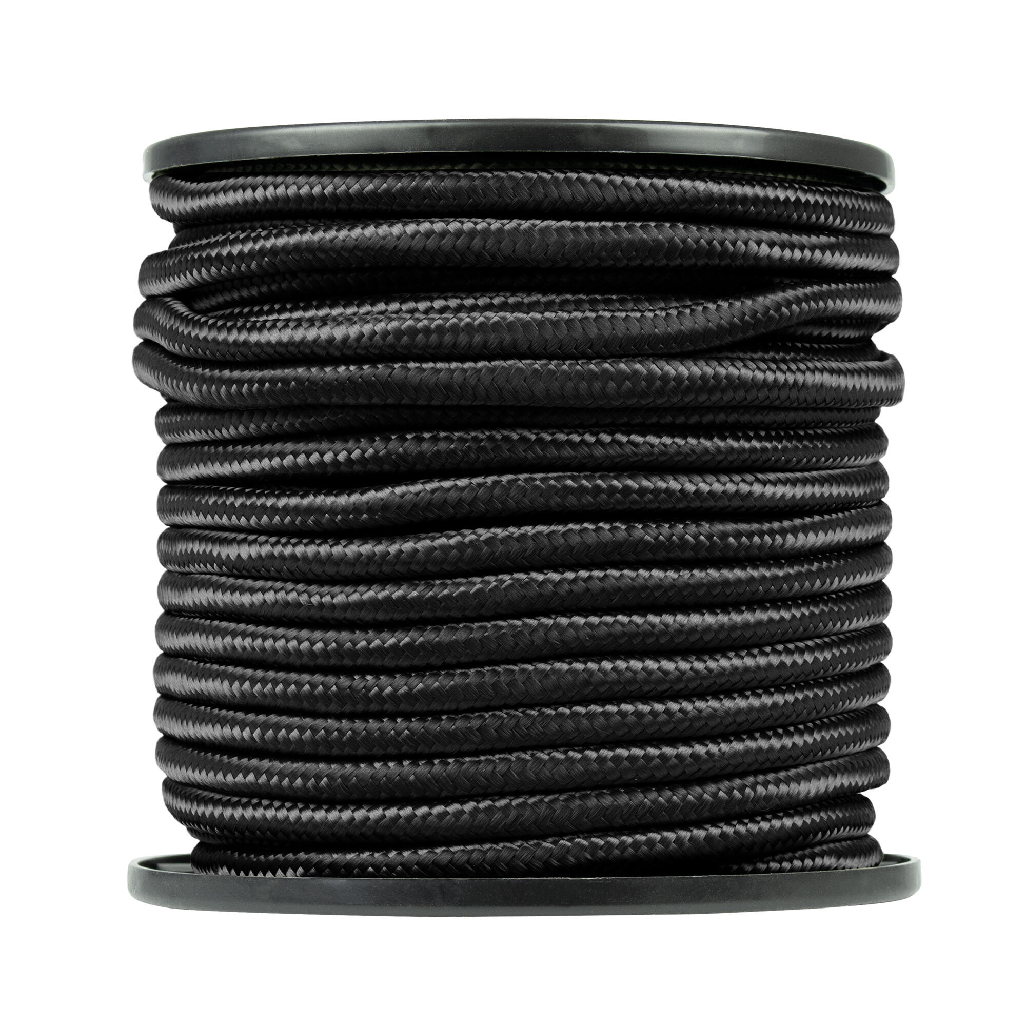 Corda campeggio | Rotolo paracord | 9 mm spessore / 30 m lunghezza | Nero 2/4