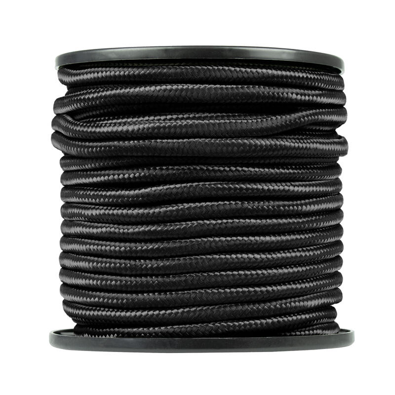 Corda de campismo Paracord | 9 mm de espessura / 30 m de comprimento | Preto