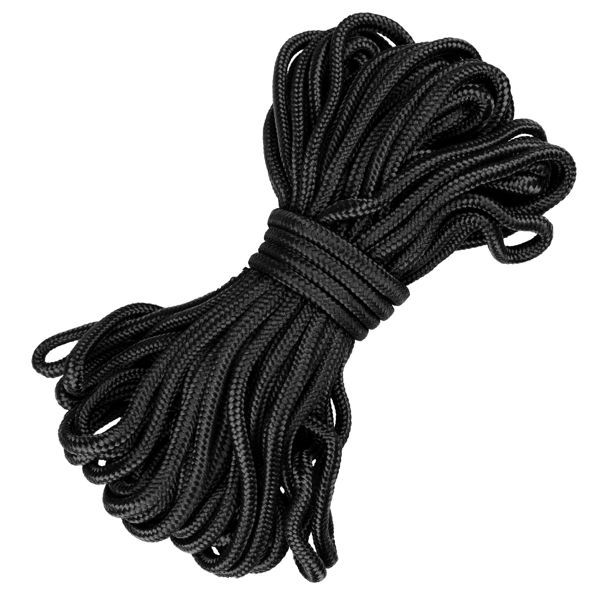 Camping rope | Paracord | 7 mm thickness / 15 m length | Black