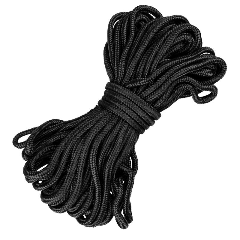 Frânghie de camping Paracord | 5 mm grosime / 15 m lungime | Negru