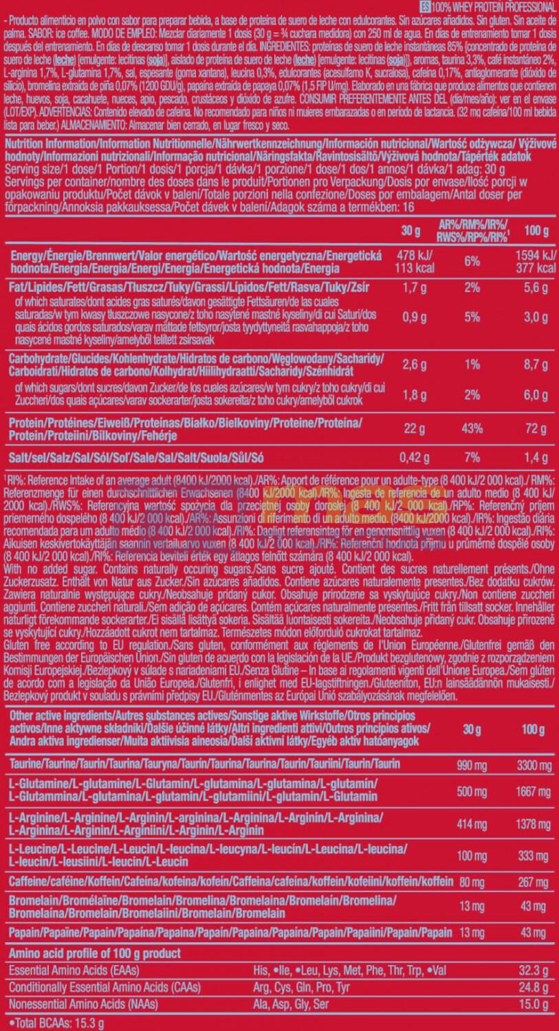 Whey concentrée - 100% Whey Protein Professional - Café Glacé 5/5