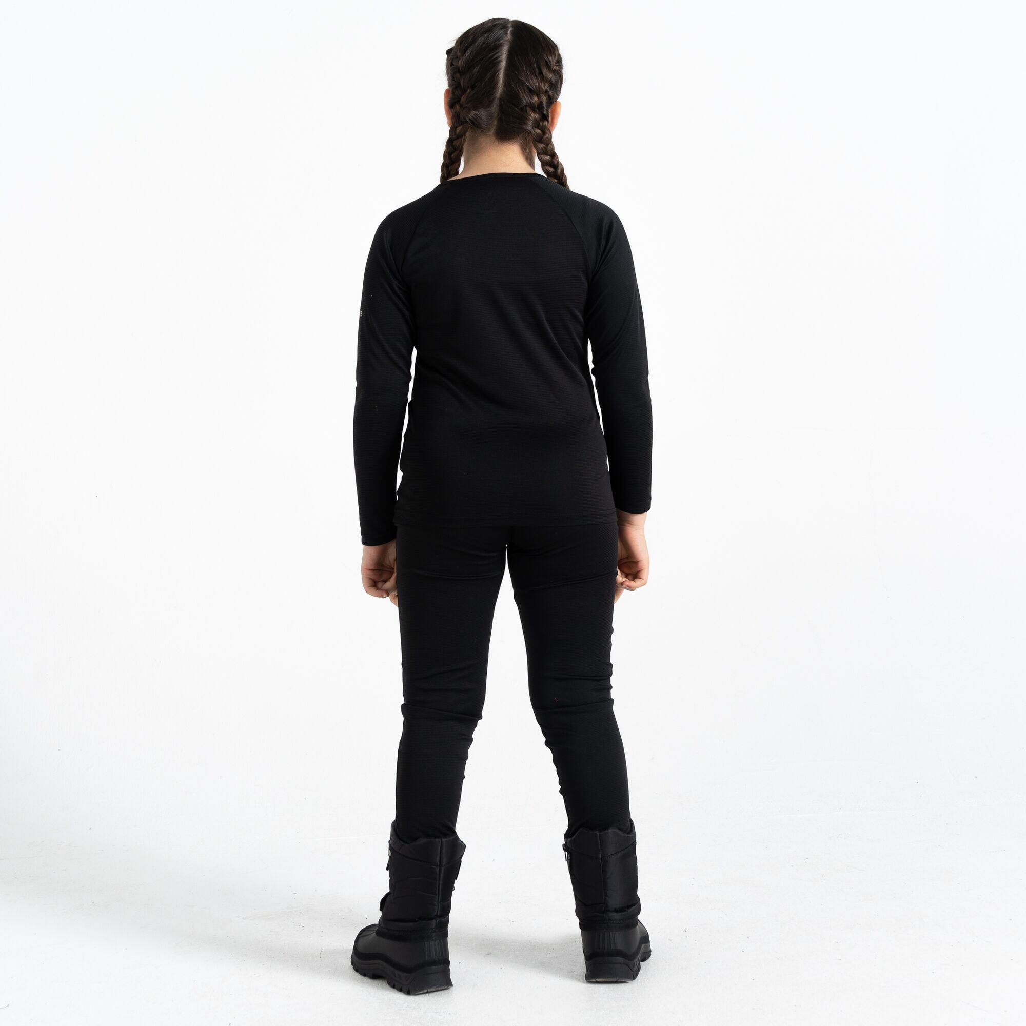 Camiseta térmica manga larga senderismo niño Dare 2b Elate II, negro 4/5