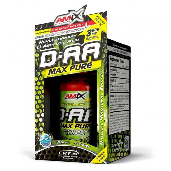 D-AA Max Pure (Ácido Aspártico) - 100 cápsulas de Amix Nutrition