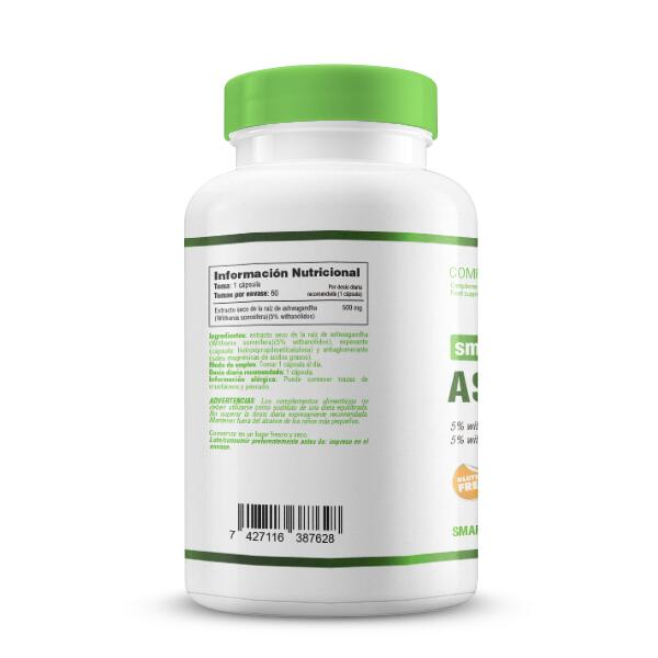 Ashwagandha - 60 Cápsulas Vegetales de Smart Supplements