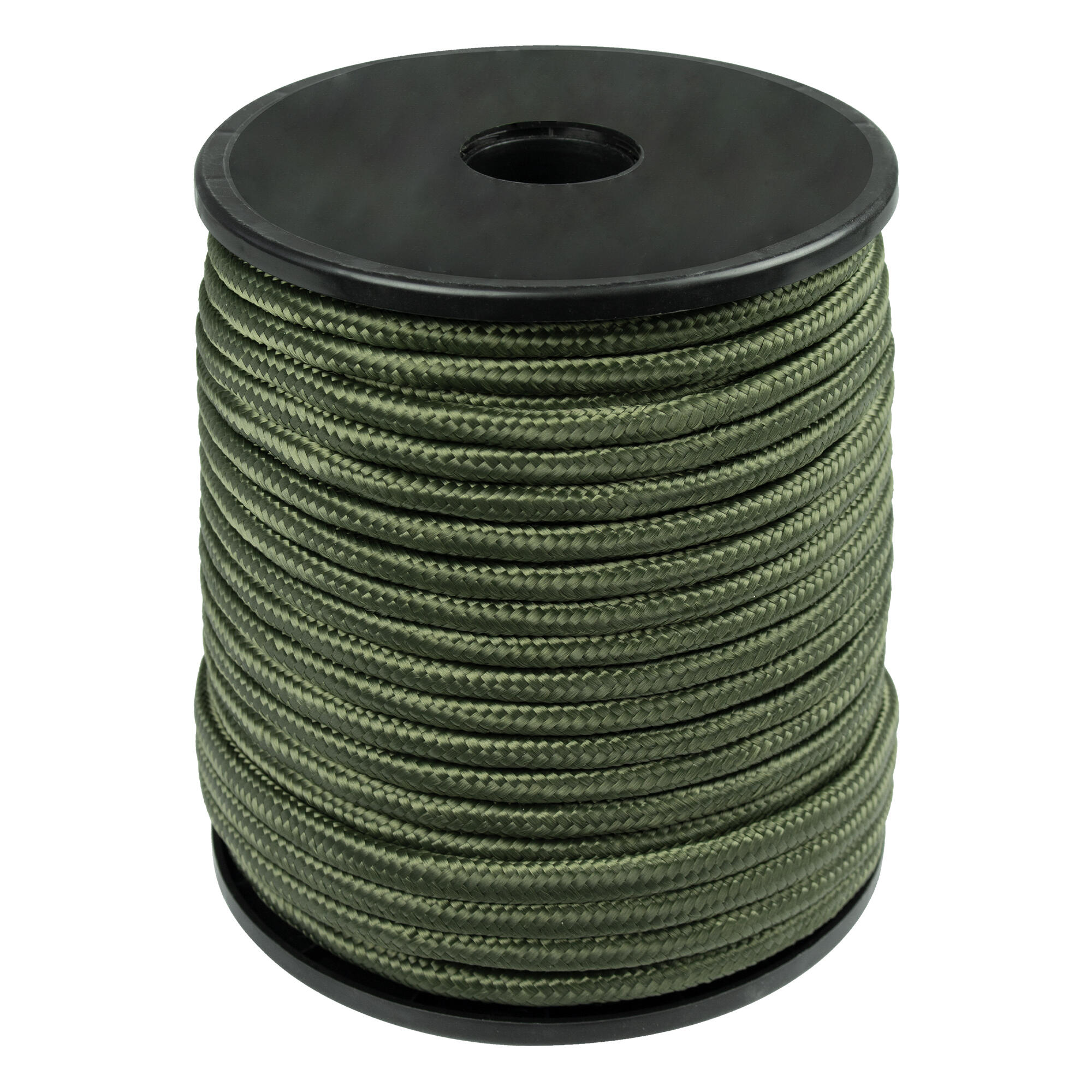 Camping rope | Paracord roll | 7 mm thickness / 50 m length | Olive