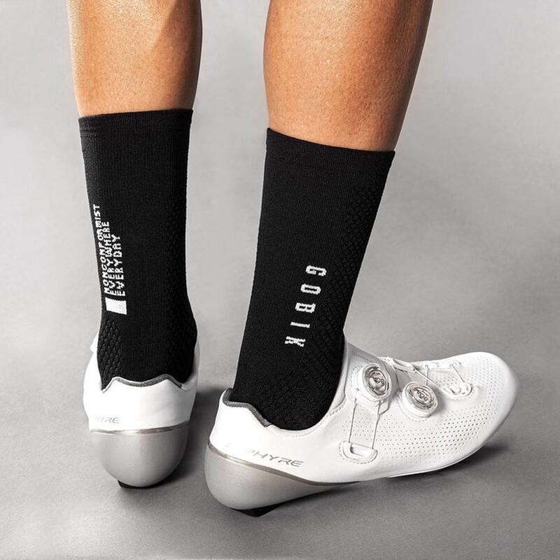 Chaussettes de vélo Gobik Légères Noir Plomb - S/M (39-42)