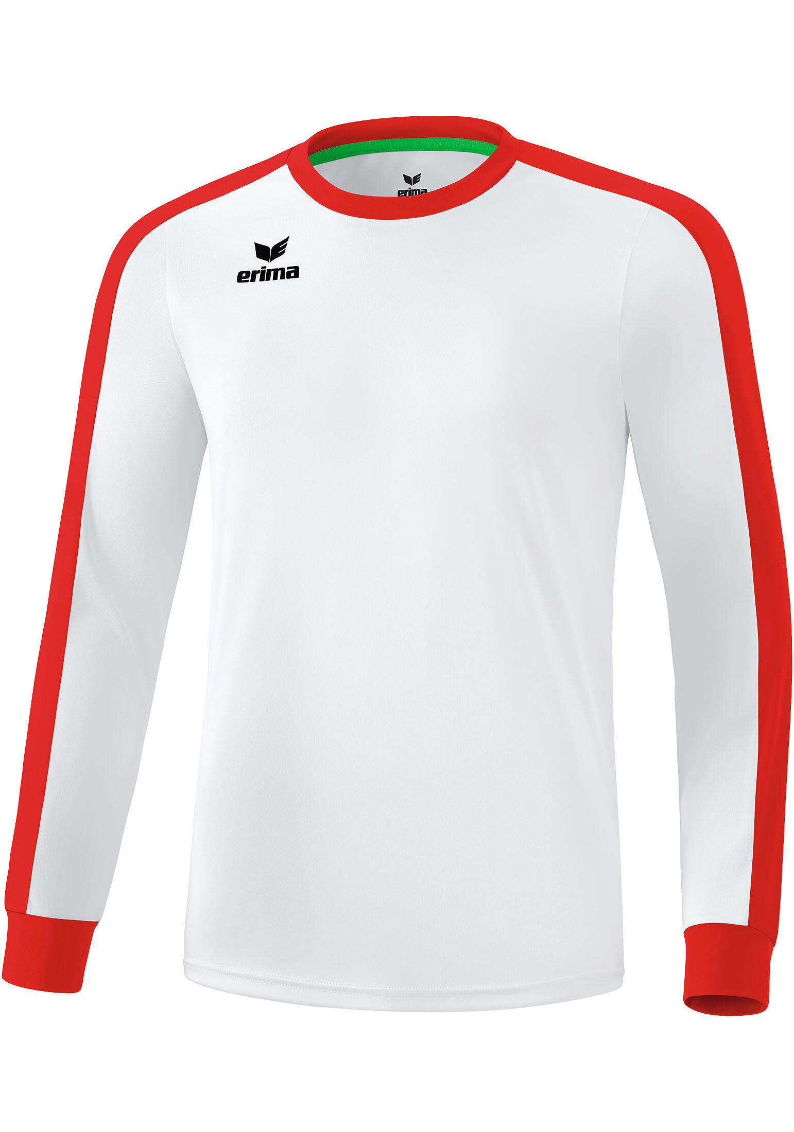 Erima Retro Star Voetbalshirt Lange Mouw Heren - Wit / Rood 3/4