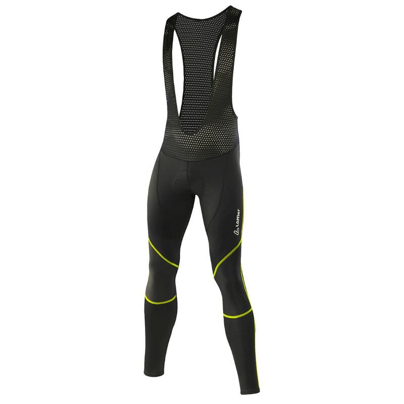 Fietsbroek lang M Bike Bib Tights WS Elastic Windstopper voor heren - Zwart