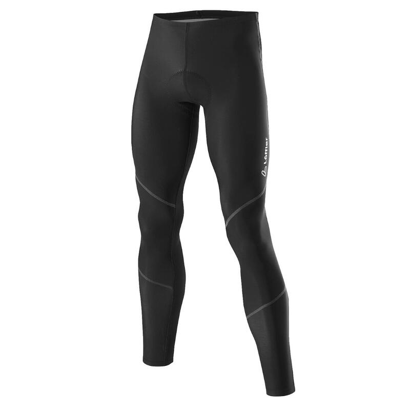 Radhose lang M Bike Tights Thermo Elastic für Herren - Schwarz