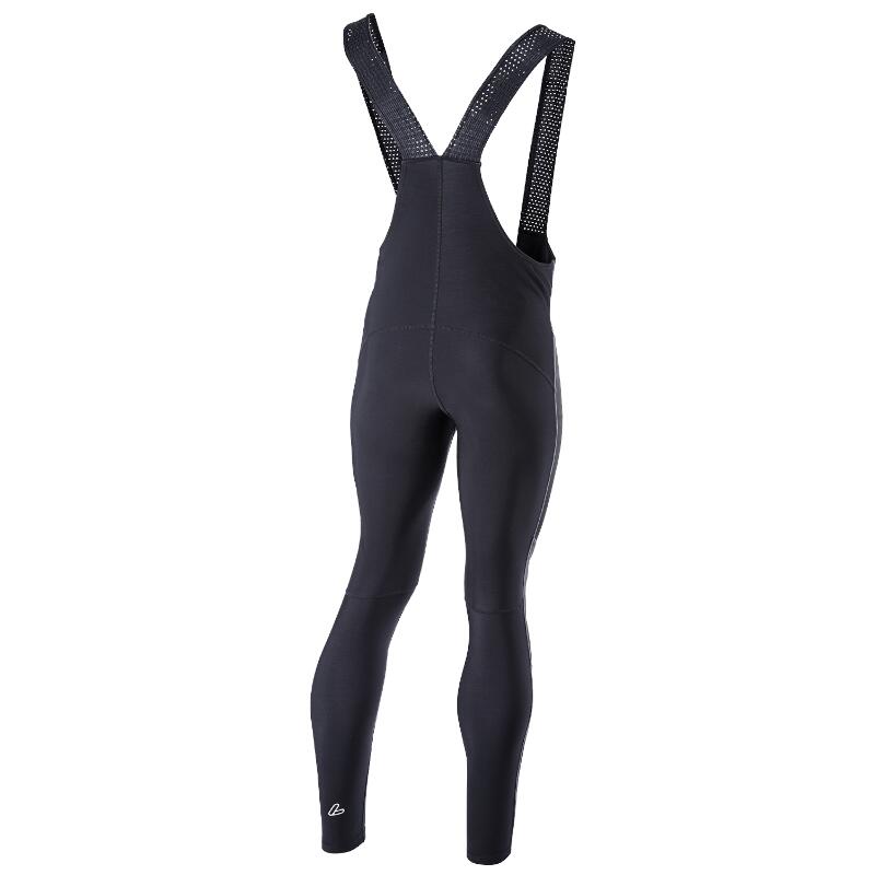 Fietsbroek lang M Bike Bib Tights Thermo Elastic voor heren - Zwart