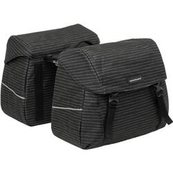 Sacoche vélo double Joli Double MIK Nomi 37,0 litres 38 x 18 x 30 cm (x2) - noir